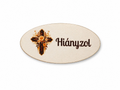 Hiányzol – drevená tabuľka na veniec