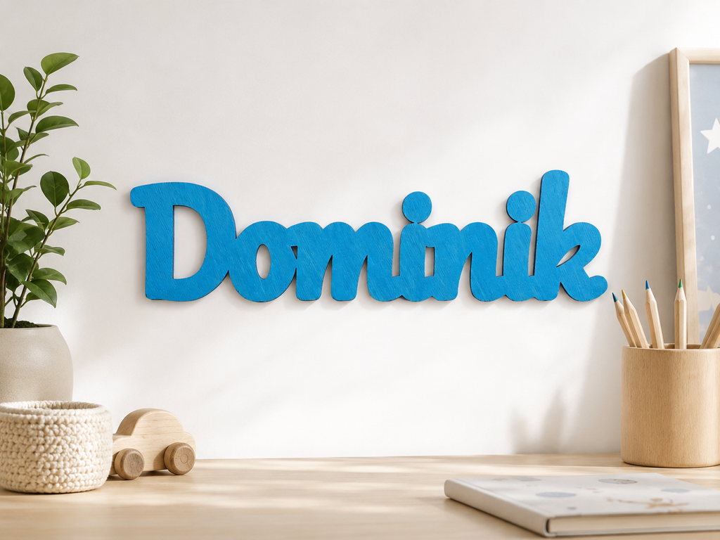 Drevené meno na stenu pre deti | personalizovaná dekorácia