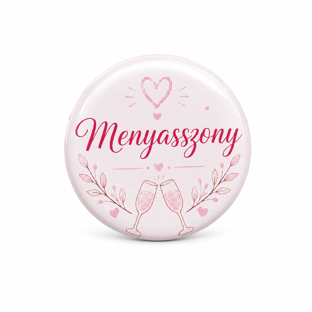 Odznak Menyasszony 58 mm – maďarský nápis | Rozlúčka so slobodou