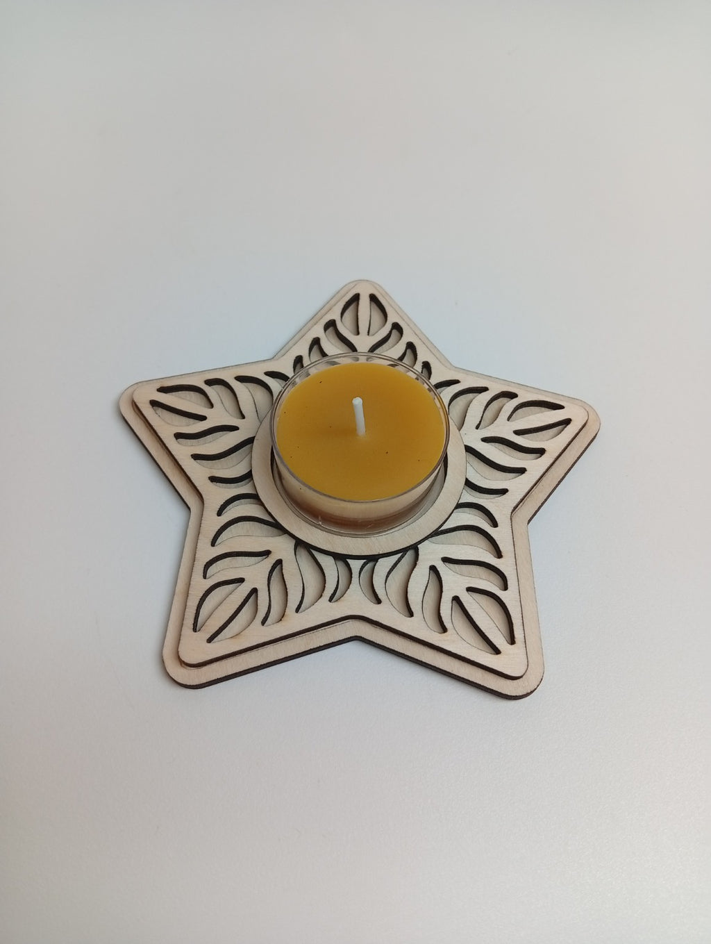 Tealight mécsestartó – csillag