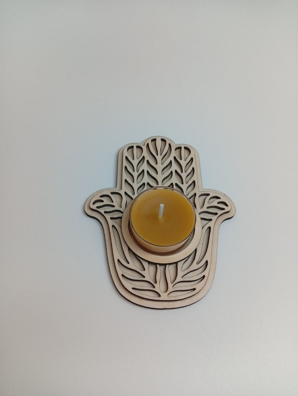 Hamsa kéz teásmécses tartó – fa