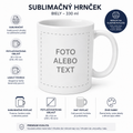 Personalizovaný sublimačný hrnček | Biely keramický hrnček 330 ml