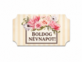 Dekoračná tabuľka Boldog Névnapot! | Sublimačná tlač na HDF 8 × 4 cm
