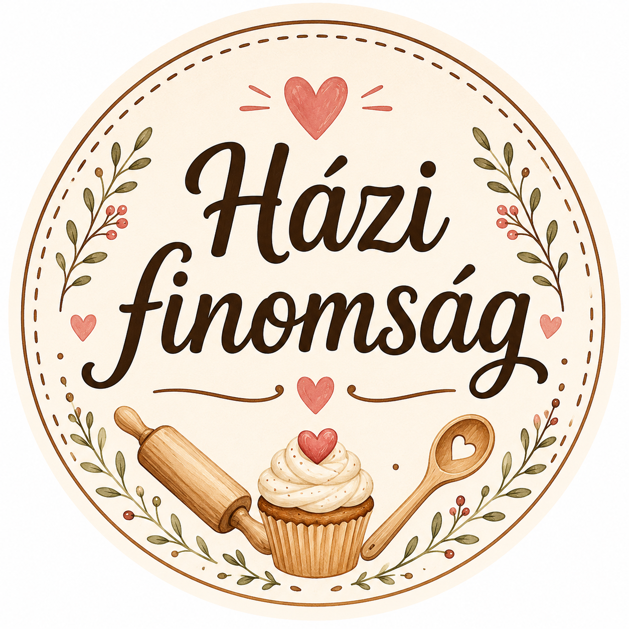 Házi finomság nálepky 3 cm