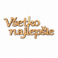 Drevený nápis „Všetko najlepšie“ – 14×5,5 cm | na dotvorenie