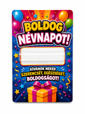 Darčeková kartička na peniaze „Boldog Névnapot!“