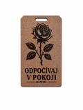 Pamätná tabuľka na veniec – Odpočívaj v pokoji | 4,5 × 8 cm