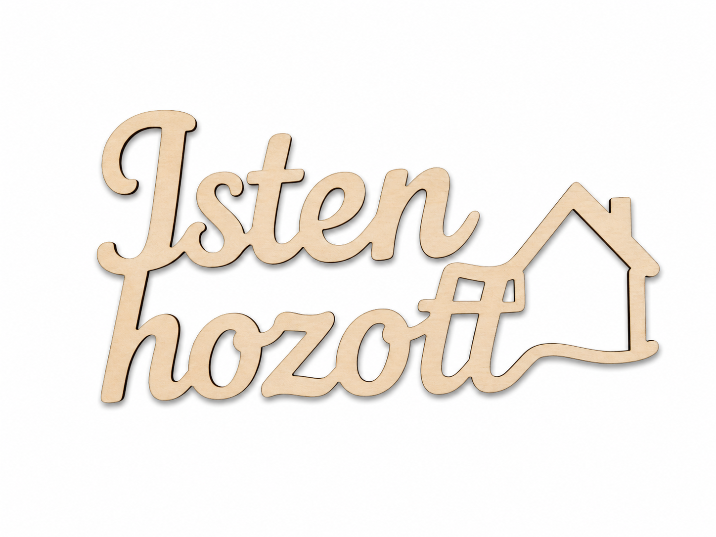 Drevený nápis Isten hozott | 15x8 cm