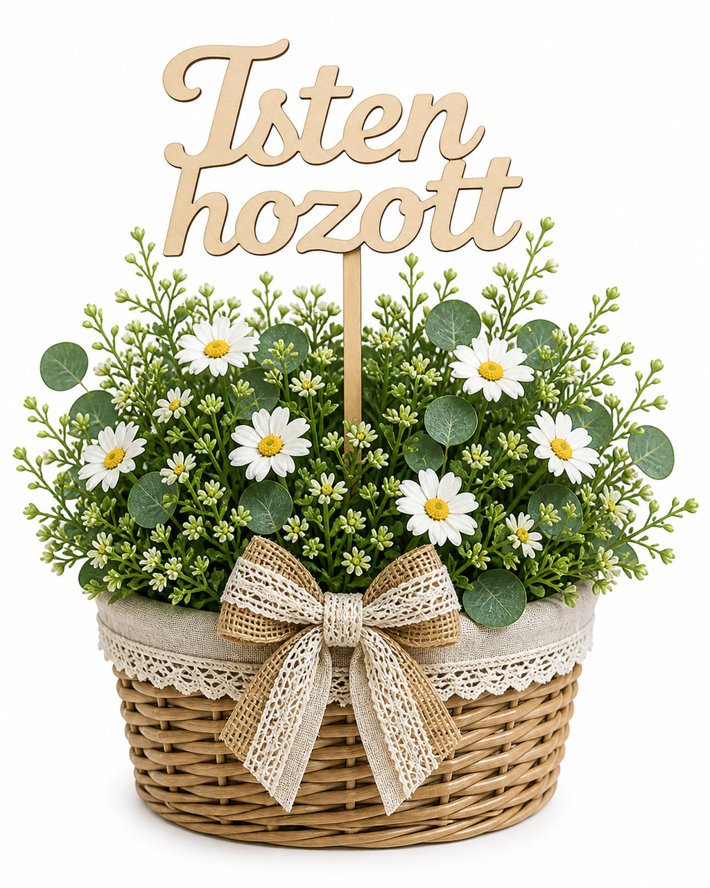 Drevený nápis Isten hozott | 15x8 cm