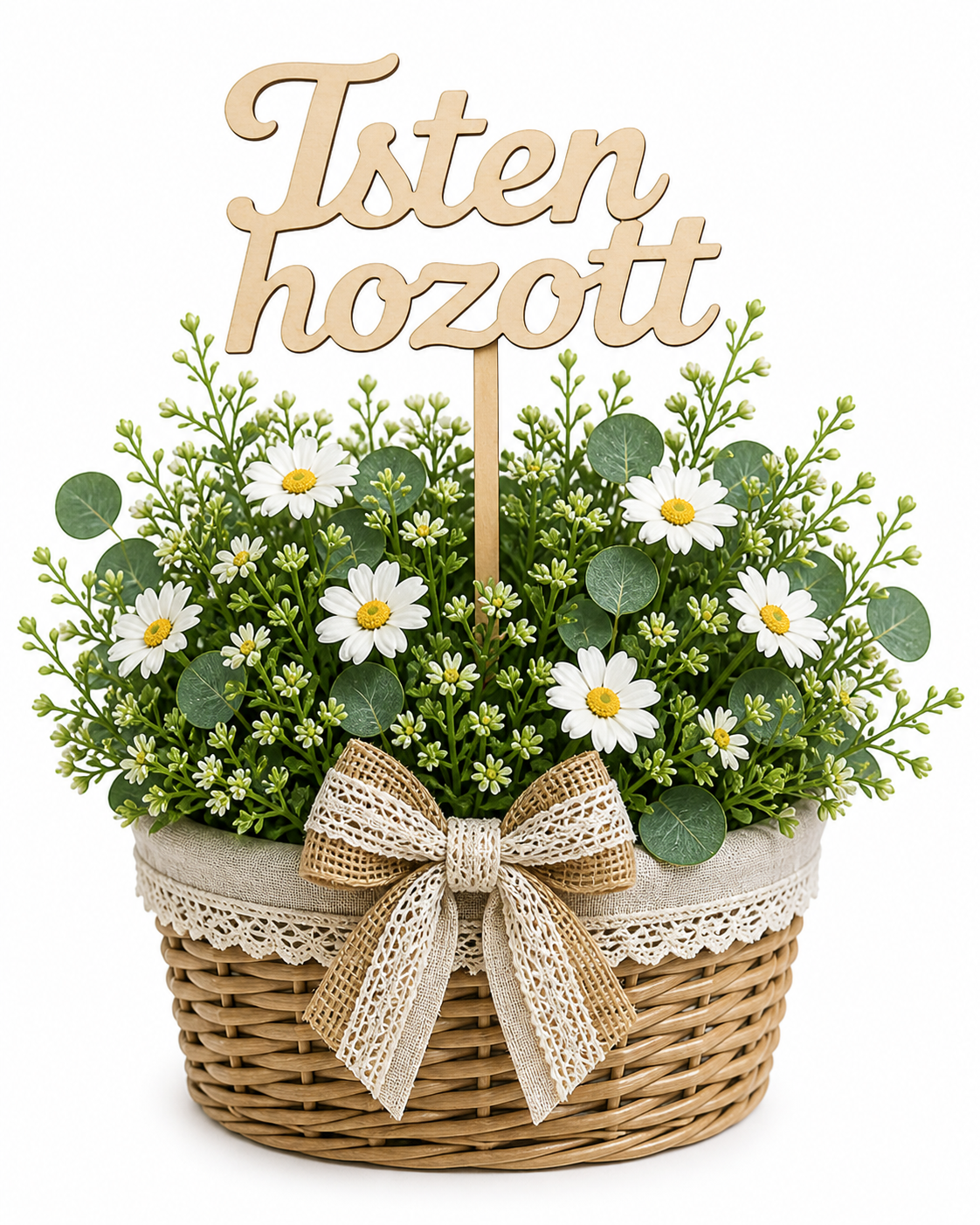 Drevený nápis Isten hozott | 15x8 cm