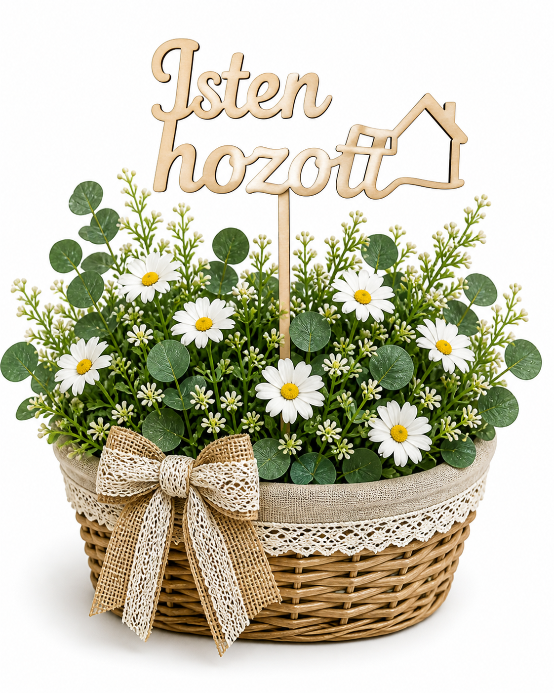 Drevený nápis Isten hozott | 15x8 cm