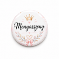 Odznak „Menyasszony“ – 58 mm (maďarský nápis)