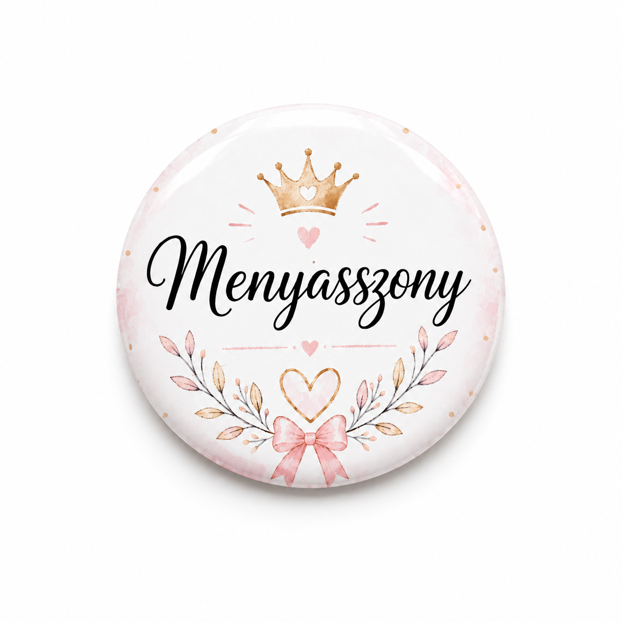 Odznak „Menyasszony“ – 58 mm (maďarský nápis)