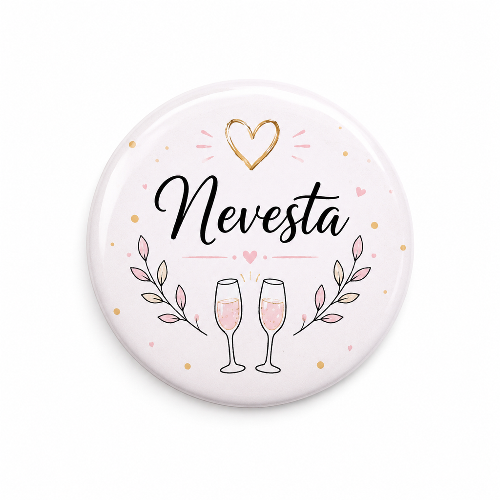 Odznak Nevesta – 58 mm