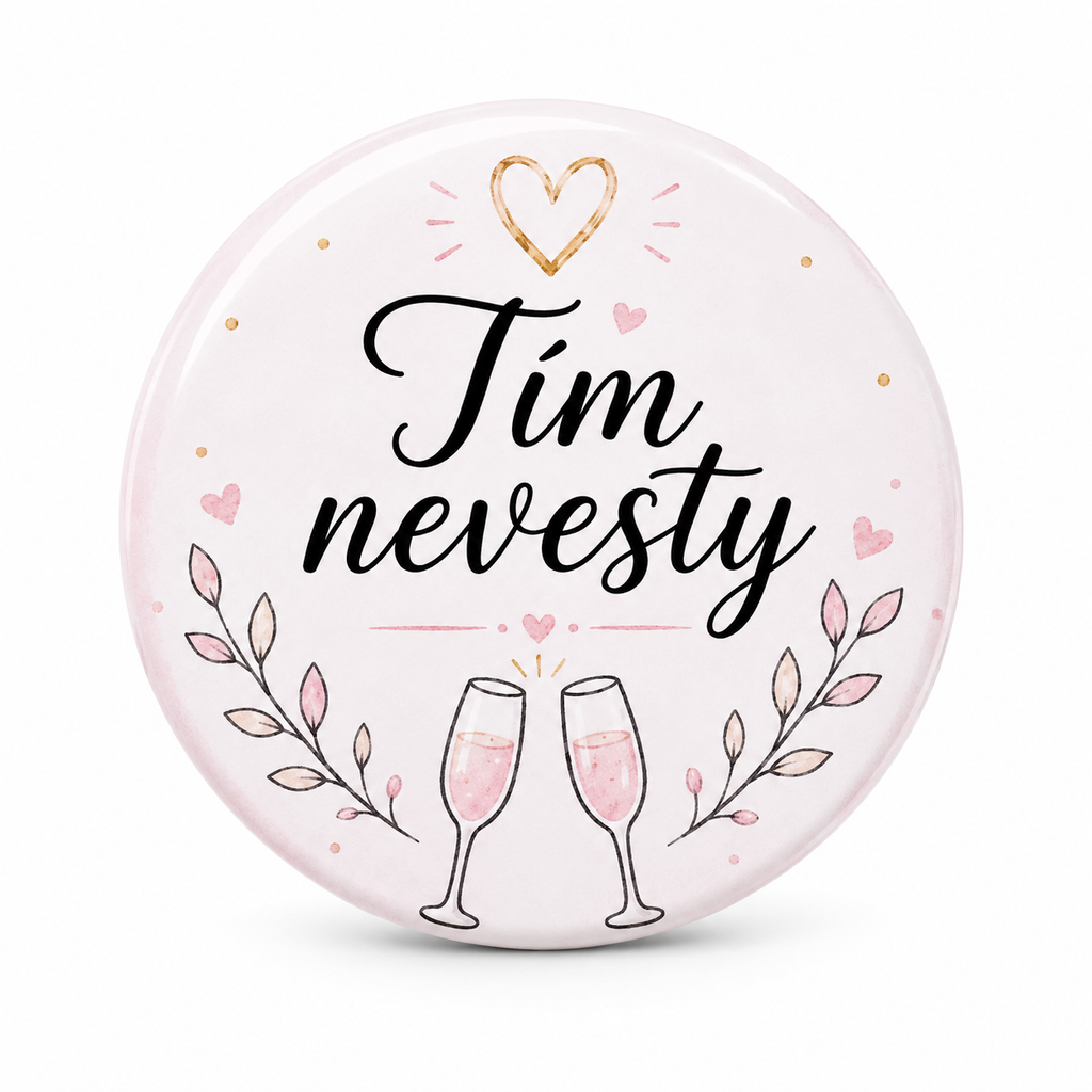 Odznak Tím nevesty – 58 mm