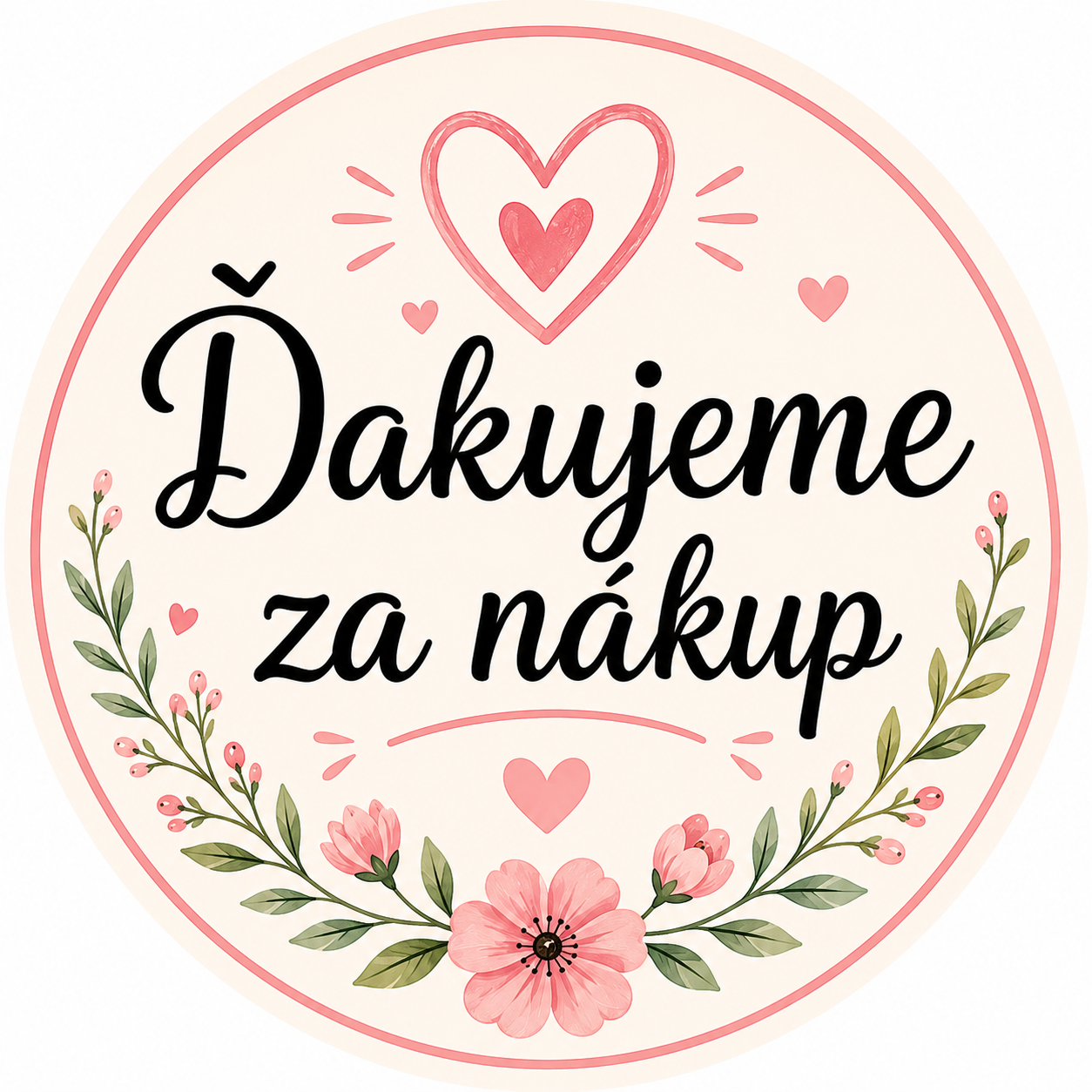 Ďakujeme za nákup nálepky 3 cm