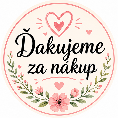 Ďakujeme za nákup nálepky 3 cm