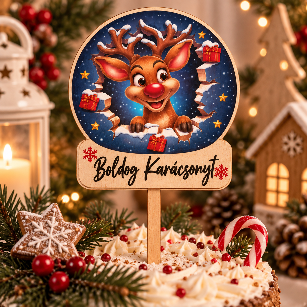 Vianočný zápich so sobom – Boldog Karácsonyt