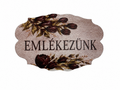 Pamätná tabuľka na veniec – Emlékezünk | 7,5 × 5 cm