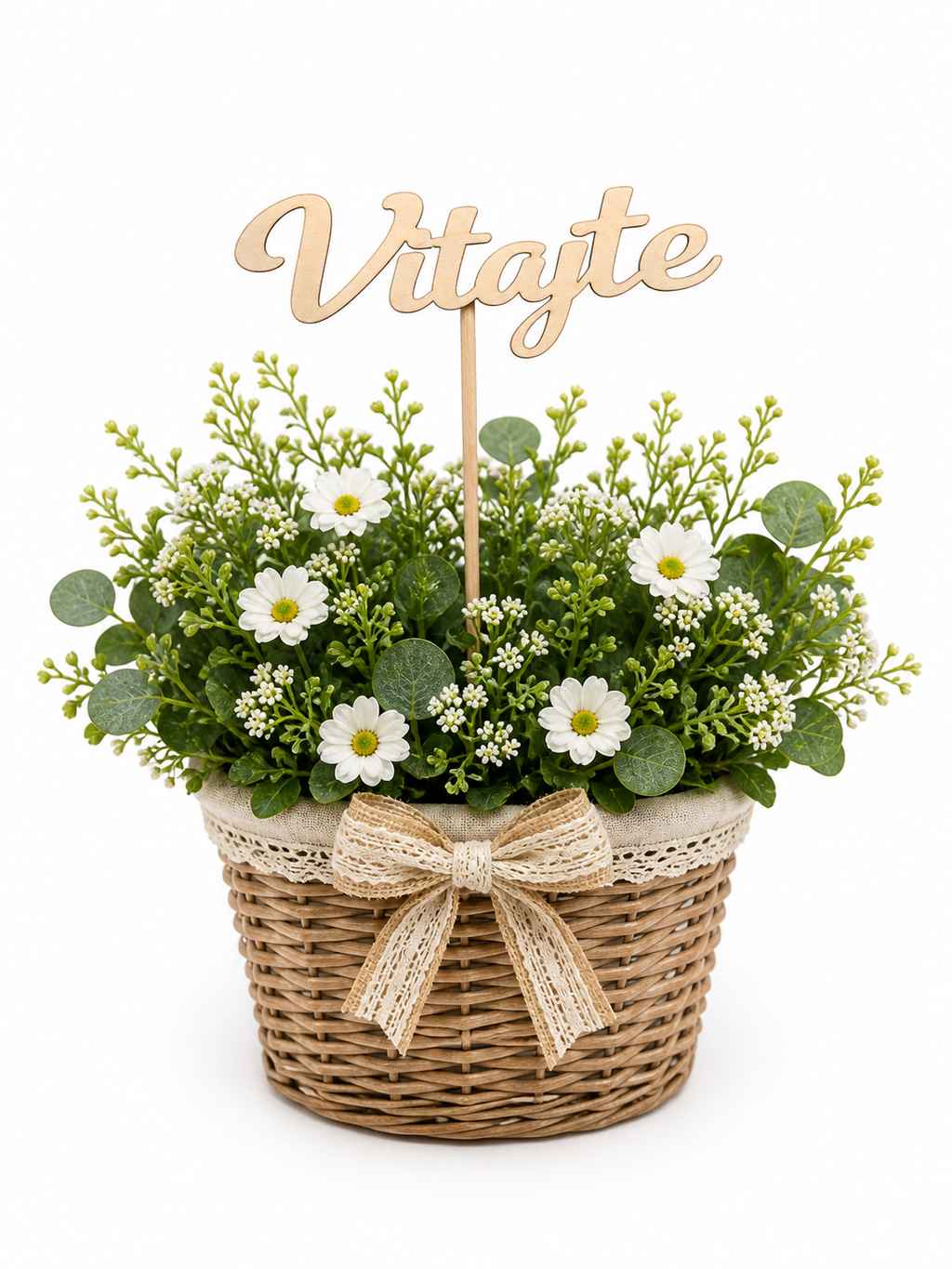 Drevený nápis Vitajte | 15x5 cm
