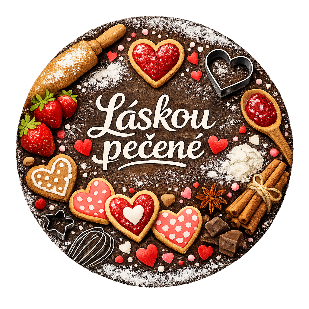 Láskou pečené nálepky 3 cm