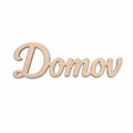 Drevený nápis Domov | 10x3 cm