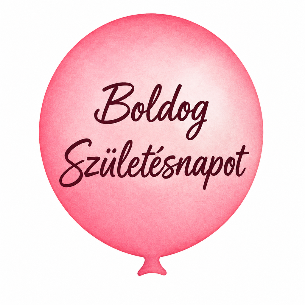 Dekoračná tabuľka Boldog Születésnapot | Sublimačná tlač na HDF 6 × 8 cm