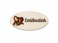 Emlékezünk – drevená tabuľka na veniec