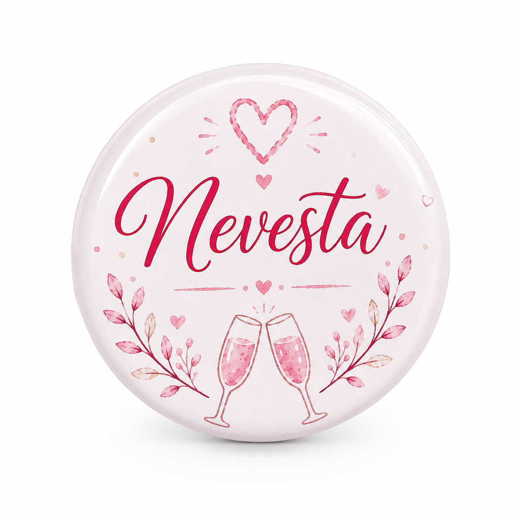 Odznak Nevesta 58 mm | Rozlúčka so slobodou