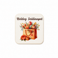 Drevená tabuľka „Boldog születésnapot“ – dekorácia na dotvorenie (6×7 cm)