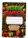 Darčeková kartička na peniaze „Veselé Vianoce!“